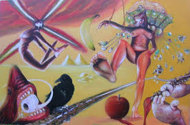 Meu-Deserto-E-Ao-Lado-Direito, Pintura por Carlos Saramago ...