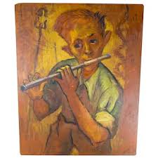 Similar Items to Mid-Century Modern Impressionist Portrait ...