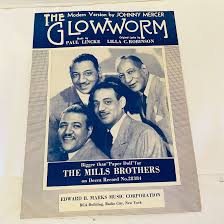 Johnny Mercer Sheet Music the Modern Version Glow Worm the ...