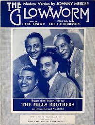 The Mills Brothers- The Glow-Worm -1952-Sheet Music ...