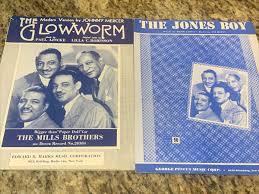 Vintage Lot of Sheet Music The Mills Brothers Glow-Worm ...