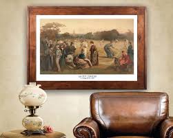 Lawn Tennis, L. Prang & Compsany, 1887; 24x36 Inch Print Reproduced From a Vintage Painting or Lithograph - Etsy