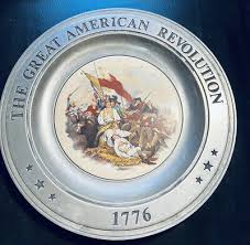 THE GREAT AMERICAN REVOLUTION 1776 "Battle of Bunker's Hill" Pewter Plate 1975 | eBay