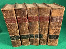 1843 Clarke's Commentary Holy Bible Leather Bound Vol. I, II ...