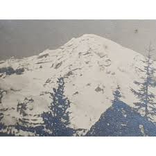 Antique Mount Rainier? 6x10" Photograph Pair Real Photo Washington B&W History - Etsy