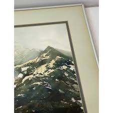 Harold Booth (American, 20th C.) "Glacier Bay Original Watercolor C.1970s | Chairish