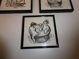 2 VTG WILLIAM McCRACKEN 1 IRA ROBERTS FRAMED LITHOGRAPH CHILDREN PRINTS LOT | eBay