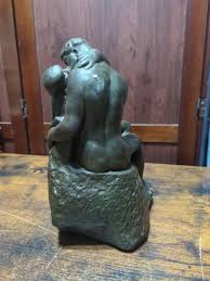 Auguste Rodin THE KISS Faux Bronze Sculpture Figure Nude Statue 1977 | eBay