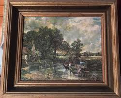 Oil Paint Print of The Hay Wain 1821 Painting Beautiful Rare Art John Constable | eBay Australia