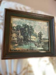 Sold at Auction: The Haywain By John Constable Framed Print On Canvas 10 1/2" X 12 1/2"