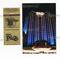 Union Plaza Hotel & Casino Matchbook Cover & 4x6 Photo Vintage Las Vegas. | eBay