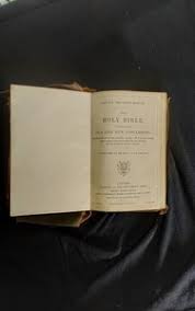 Vintage Leather Bound Bible | eBay