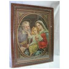 No. 3055 "The Holy Family" Chromolithograph Printed in Germany. For Sale at Ruby Lane