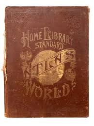 The home library standard atlas of the world by The Home Library Association: Fair Hardcover (1887) | Sequitur Books