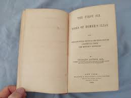 Antique' The First Six Books of Homer's Iliad' Charles ...