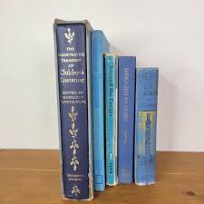 Antique Blue Books for Decorating, Pretty Blue Books ...