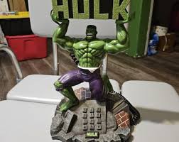 Vintage 2002 Incredible Hulk Telephone #2643 - Etsy