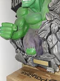Found this cleaning garage, HUGE Hulk Wall Plaque from (1997). Couple of dings. Thumb, head and frame. Anyone know what should I use to clean this statue up. Also where and how