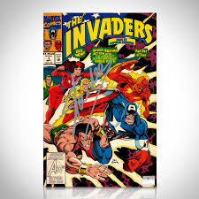 Marvel- The Invaders- 30Th Anniversary (1993) #1 Hand-Signed Comic Book By Stan Lee Custom Frame | RARE-T