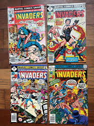 4 pcs Marvel Comics Invaders 1974 | Mercari