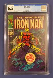 Iron Man #1 1968 CGC 6.5 New Slab White Pages Classic ...