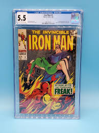 CGC 5.5 IRON MAN #3 MARVEL COMICS 7/68 | eBay