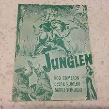 The Jungle Rod Cameron Cesar Romero Marie Windsor Vtg 1952 Danish Movie Program | eBay