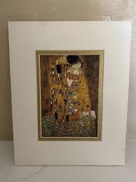 Gustave Klimt The Kiss Matted Art 8x10 | eBay