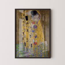 Gustav Klimt - the Kiss | Famous Vintage Painting (available ...
