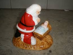 Vintage Christmas The Kneeling Santa Figurine by Roman ...