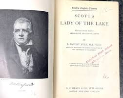 The Lady of the Lake - Walter Scott - 1902 Antique Hardcover - Etsy