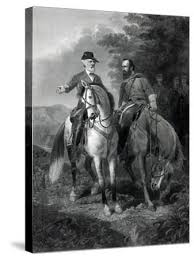 The last meeting of Generals Robert E. Lee & Stonewall Jackson, circa 1863.' Prints - Stocktrek Images | AllPosters.com
