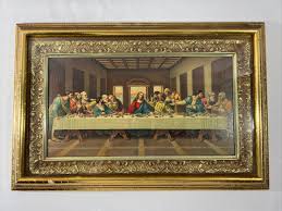1956 DAC NY Vintage The Last Supper, Jesus Christ and His Disciples Picture | eBay