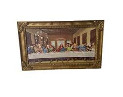 UNIQUE MCM Vintage 1940's Last Supper Plak-lite by Hobby Hill Chicago Light and Music - Etsy