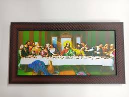Last Supper Framed Picture Frames Laminated WALLFRAMES (21.3 ...