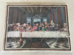 Vintage Lenticular The Lords Last Supper Original Packaging 16x12 | eBay