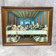 Vintage Last Supper Framed 3D Lentograph Religious Wall Art Decor Wood Frame - Etsy Ireland