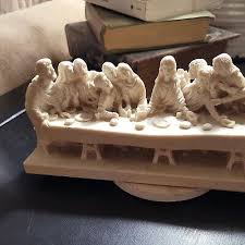 Vintage The Last Supper Figurine L Toni. Jesus Christianity Easter Statue..LOOK! | eBay