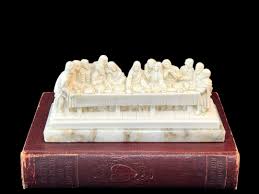 Vintage Last Supper Statue, Italian Alabaster Figurine on Marble Base, Made in Italy, Religious, Christian Catholic Decor - Etsy Australia