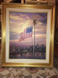 Thomas Kinkade The Light of Freedom S/N Edition #3 of 2950 Canvas 24x30 WillShip | eBay