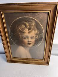 Vintage 1920's Jesus Light Of The World Christ Child Deco Framed Religious Litho | eBay