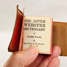 The Little Webster, Antique American, Miniature Dictionary ...