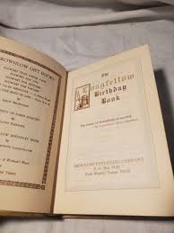 The Longfellow Birthday Book Brownlow Publishing 1973 ...