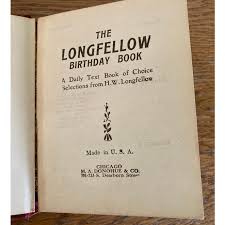 The Longfellow Birthday Book | 1943 | Mini Book - Etsy