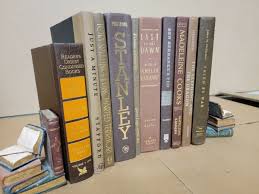 Lot of 10 Hardcover BROWN Shades Mix Books for Staging Prop ...