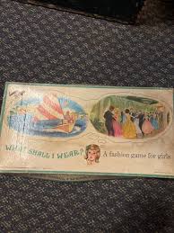 Vintage 1969 Fashion Game for girls" What Shall I Wear ...
