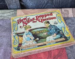 How Silas Popped the Question, Antique 1915 Reading Game ...