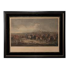 The Bedale Hunt - w.h. Simmons Engraving, 1842 | Chairish