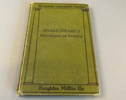 Shakespeare's "merchant of Venice" Published by Houghlin Mifflin 1911 Copyright Good Condition - Etsy