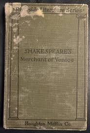 Riverside Literature Series: Shakespeare's Merchant of Venice - Hardcover 1892 | eBay